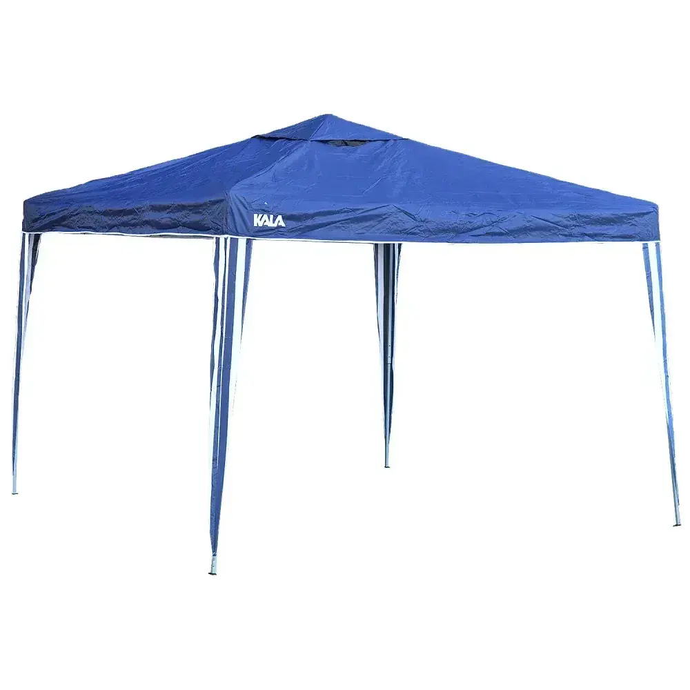 Tenda gazebo dobrável em poliéster azul 300X300CM Kala — fotografia 8