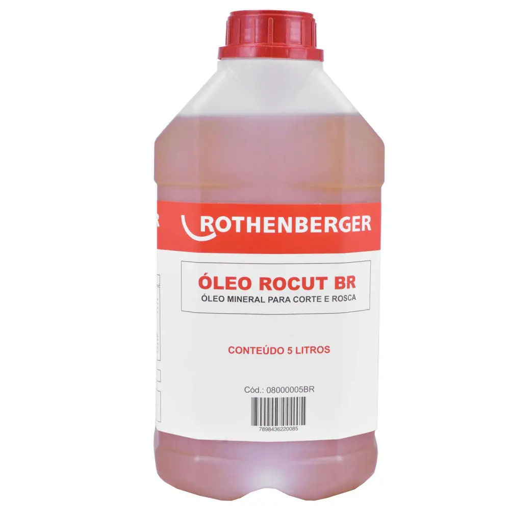 Óleo rocut br Rothenberger - para corte e rosca, galão com 5 litros — fotografia 3