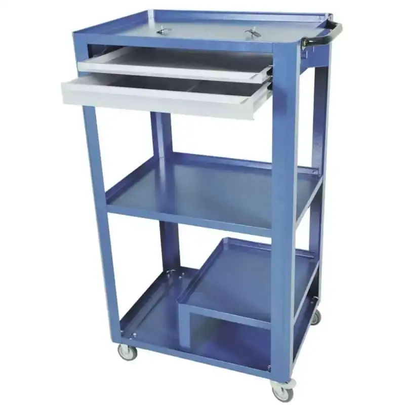 Rack para computador aberto com 2 gavetas R-3 azul Fercar