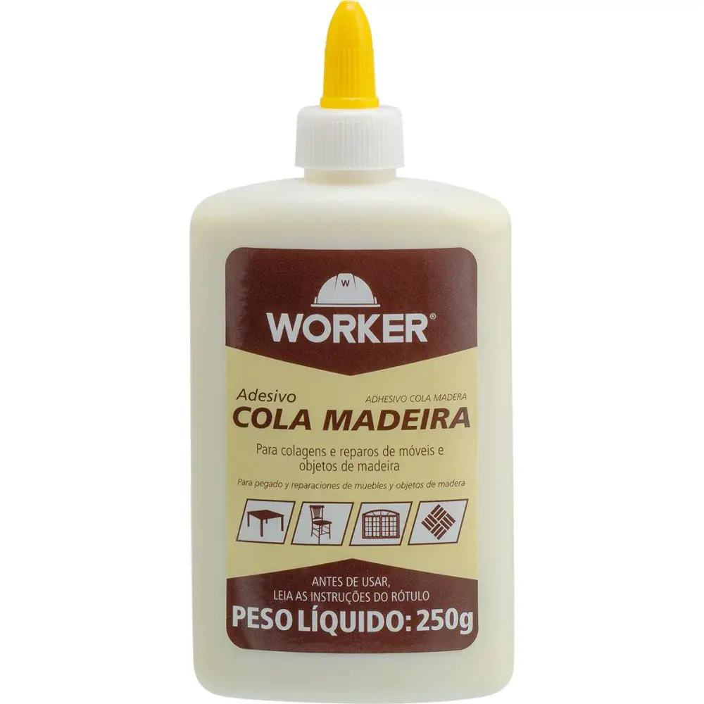 Adesivo cola para madeira 250G Worker — fotografia de referência