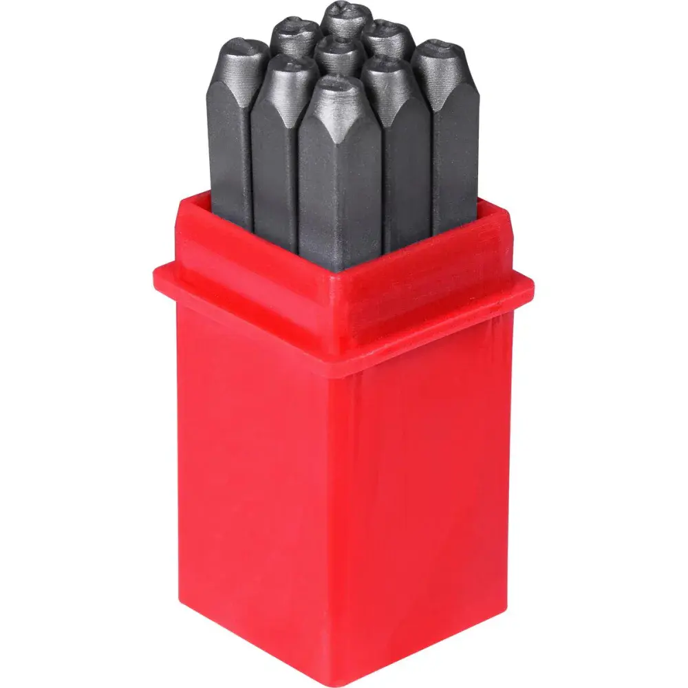 Jogo punção 1/8 3MM algarismo para gravação 0 ao 9 Worker — fotografia de referência
