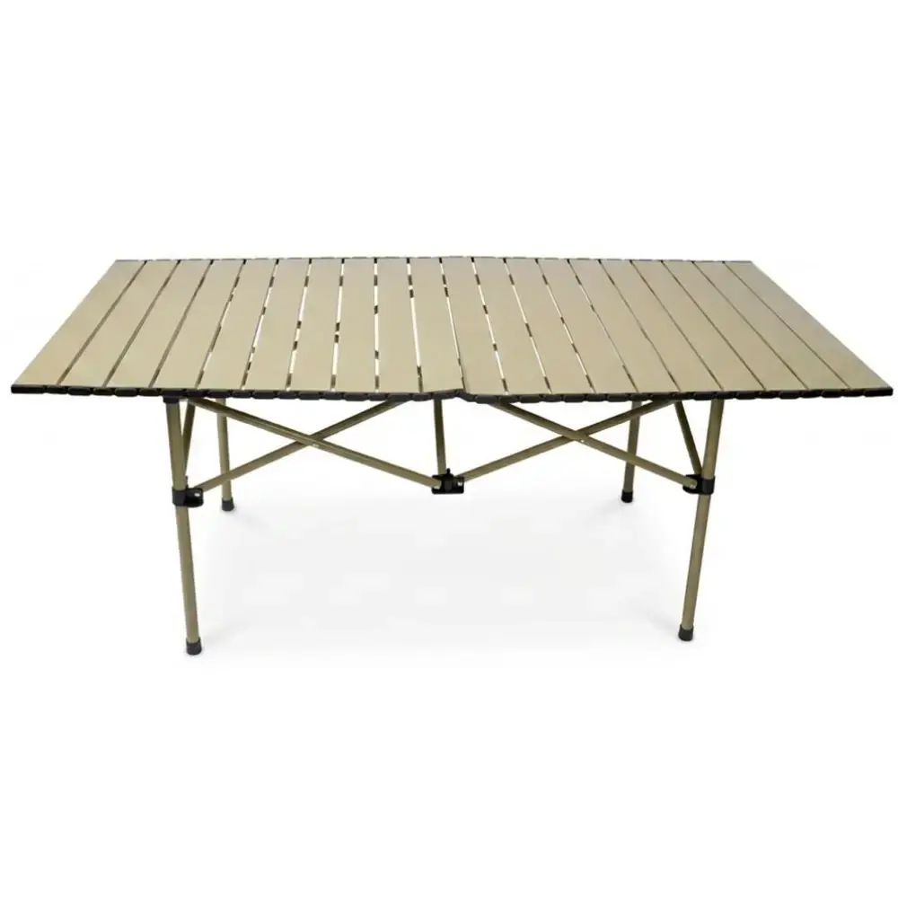 Mesa camping dobrável de acampamento portátil em aço 120X55X50CM Zelt — fotografia 8