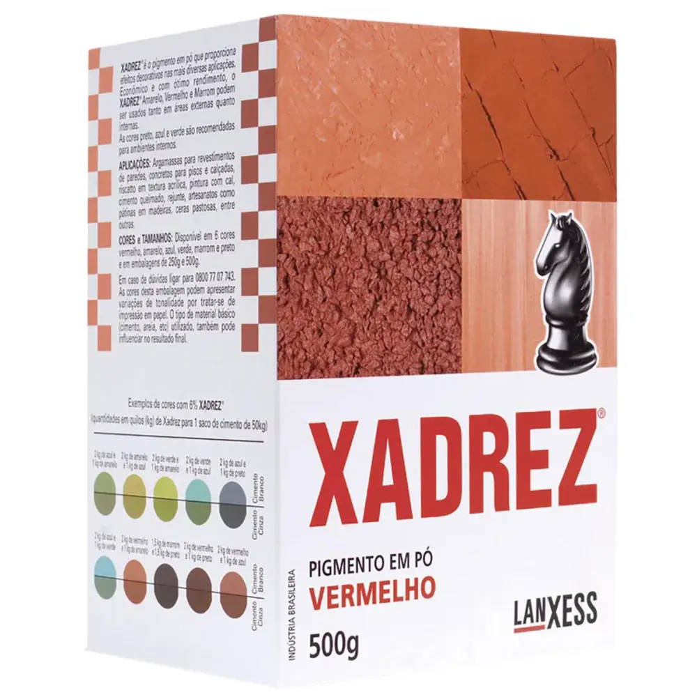 Pó rez 500G vermelho Xadrez