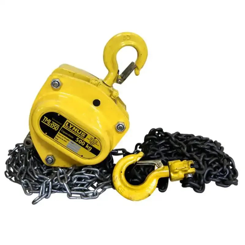 Talha manual de corrente 0.5 TON elevação 3 metros TML-050 Lynus — fotografia 6