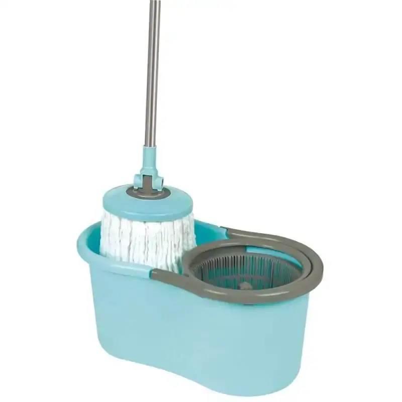Balde com esfregão mop limpeza prática 8298 Mor — fotografia 3