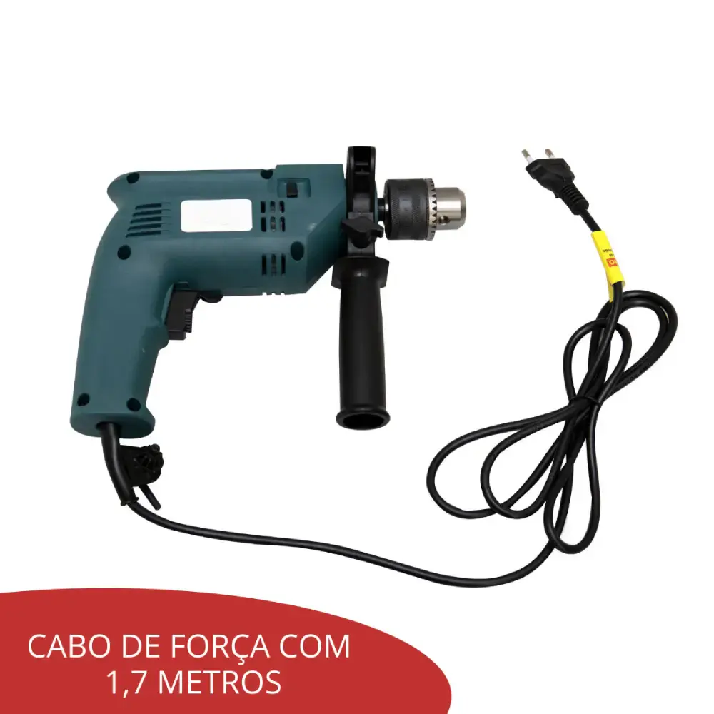Furadeira de impacto 3/8 POL 550W Evald 220 V — fotografia 8