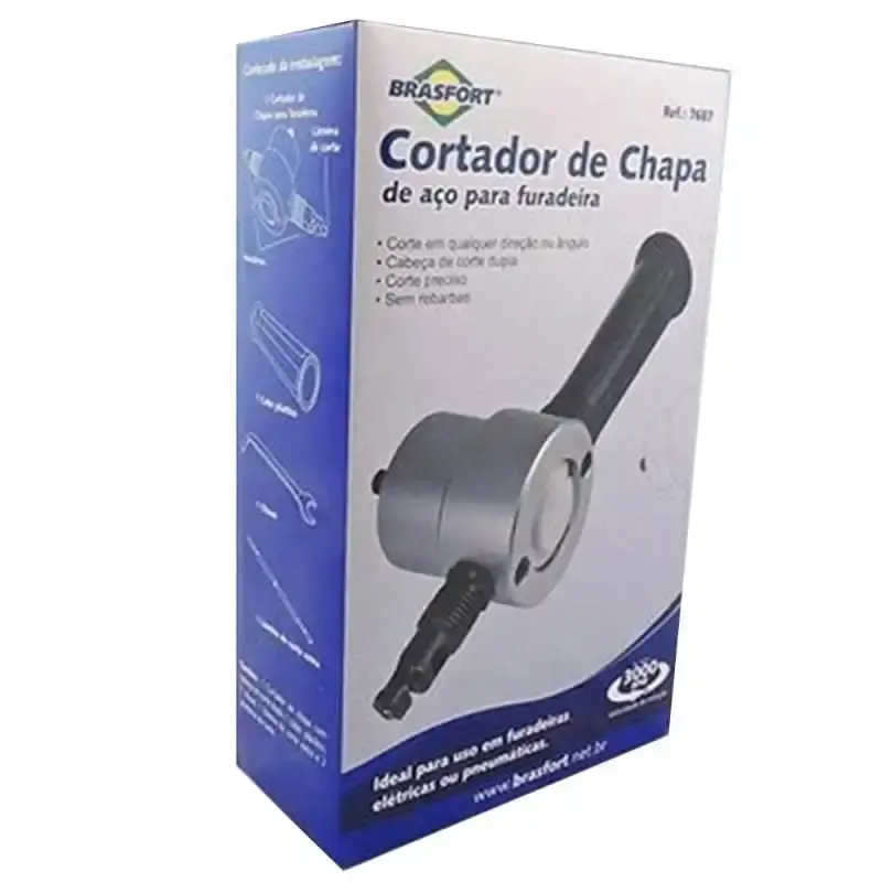 Cortador de chapa de aço para furadeira 7687 Brasfort — fotografia 5