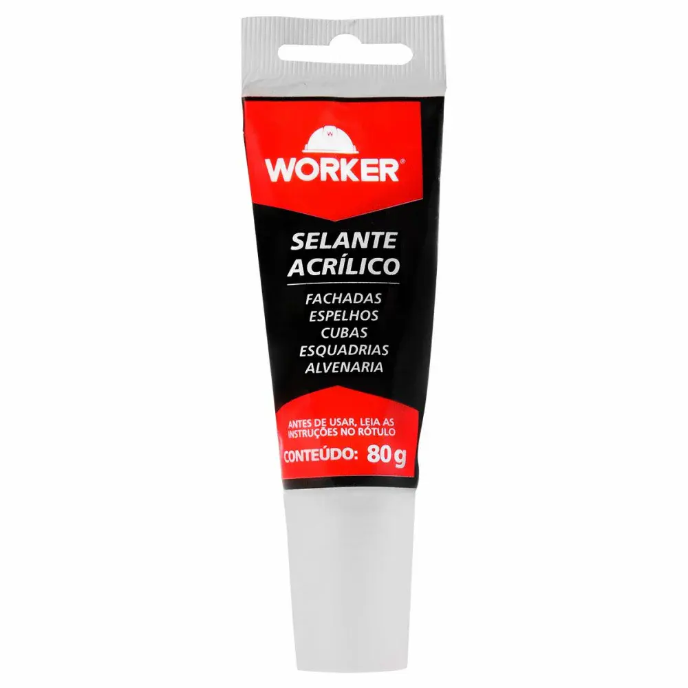 Selante acrílico para vedação 80G Worker