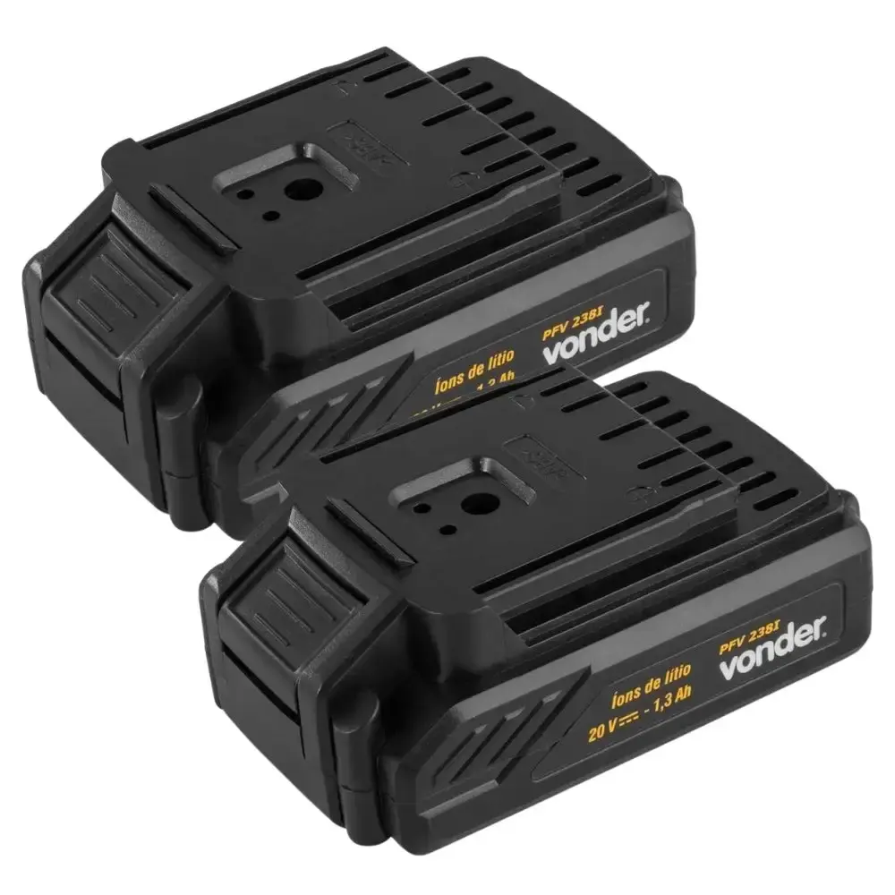 Parafusadeira de impacto 20V com 2 baterias kit brocas 18PÇS vonder e estojo de pontas 41PÇS Evald — fotografia 6