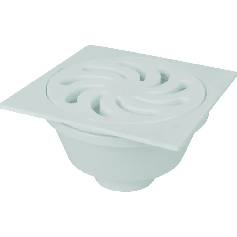 Ralo sifonado redondo vortice Amanco branco 100X45X40 — fotografia de referência
