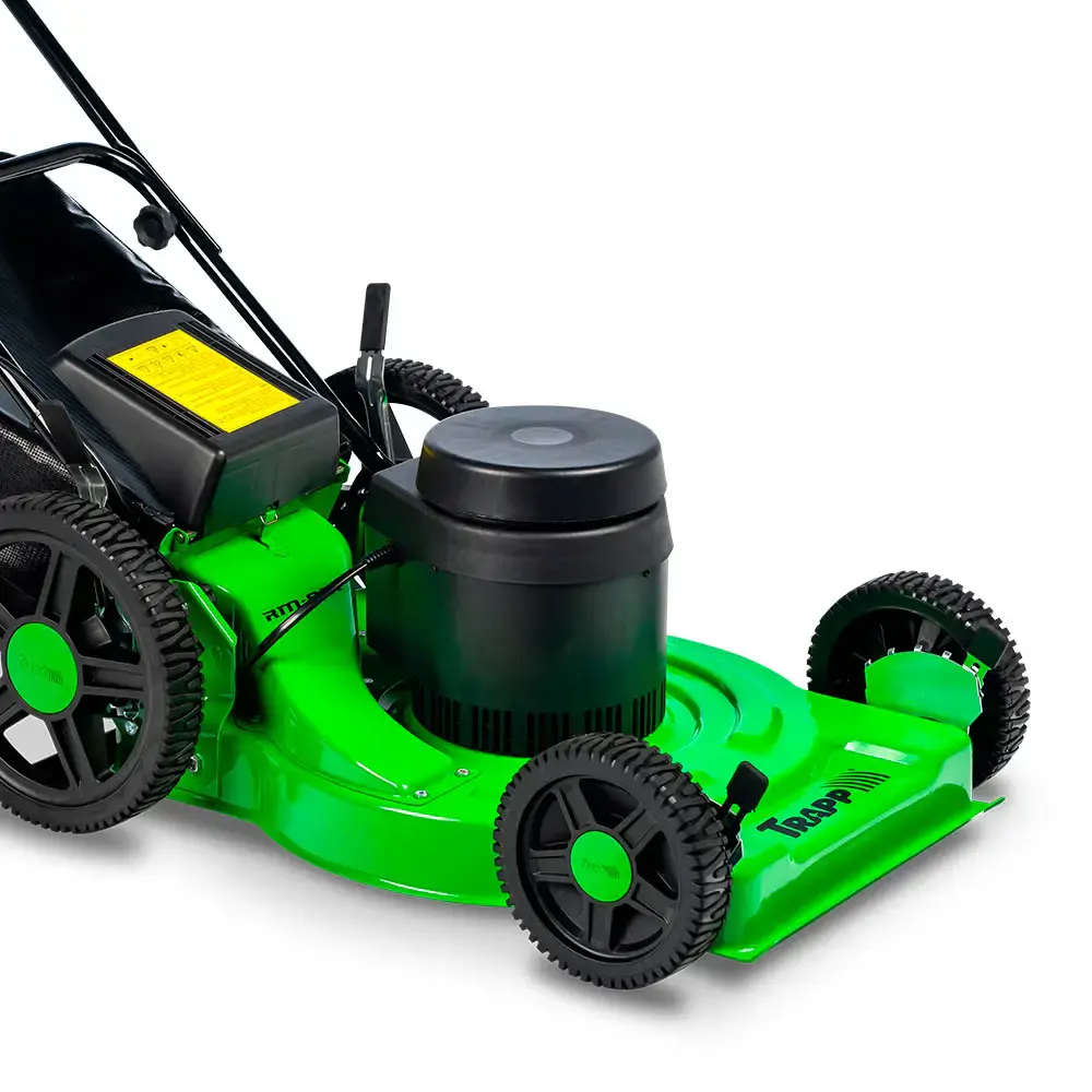 Cortador de grama elétrico 2,0 CV 2500W recolhedor roda alta RM-80E Trapp 110 V — fotografia 5