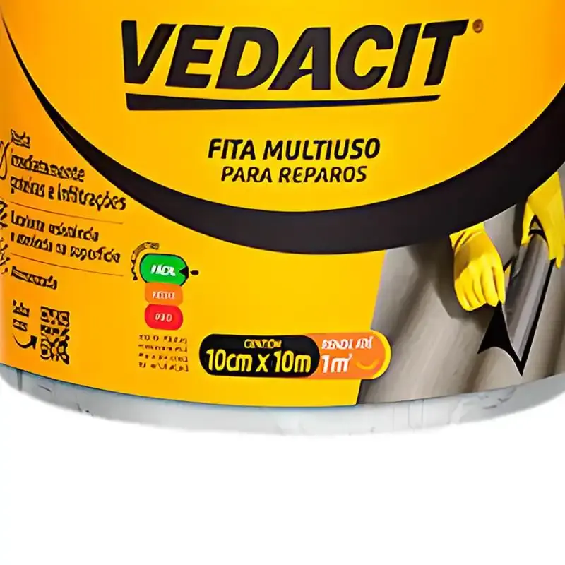 Fita Multiuso Auto Adesiva Vedacit 10CM x 10M 121821 OTTO BAUMGART — fotografia 3