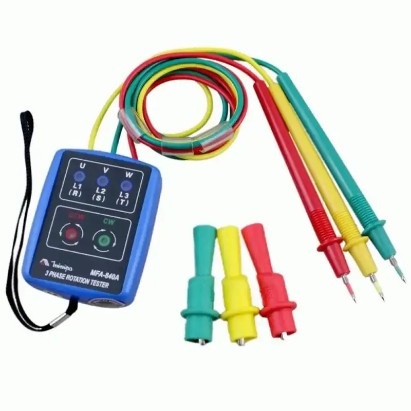 Fasímetro indicador de sequência de fase CAT II 600V MFA-840A Minipa — fotografia 3
