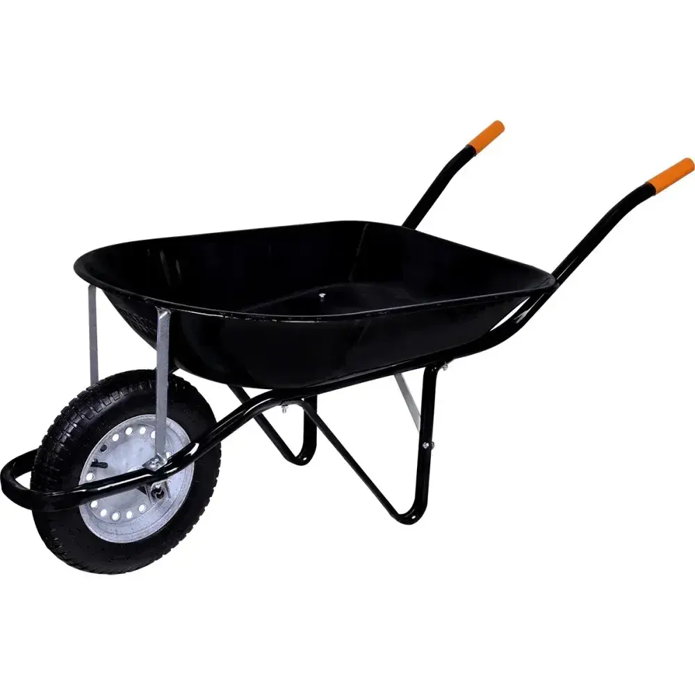 Carrinho de mão master 45L preto com pneu 3,25X8 Maestro — fotografia 7