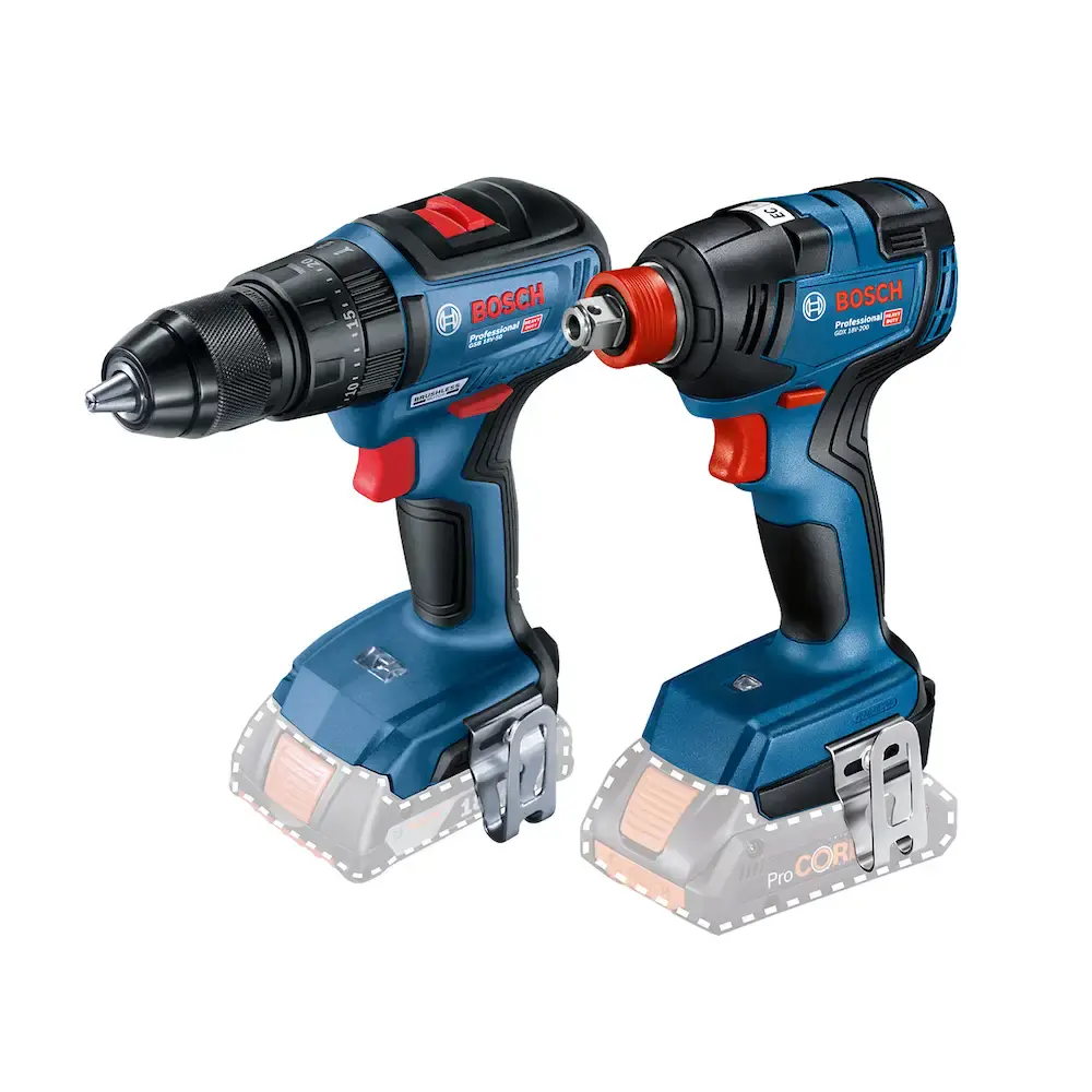 Kit parafusadeira GSB-18V-50 + chave impacto bivol TGDX-18V-200 Bosch Bivolt — fotografia 2