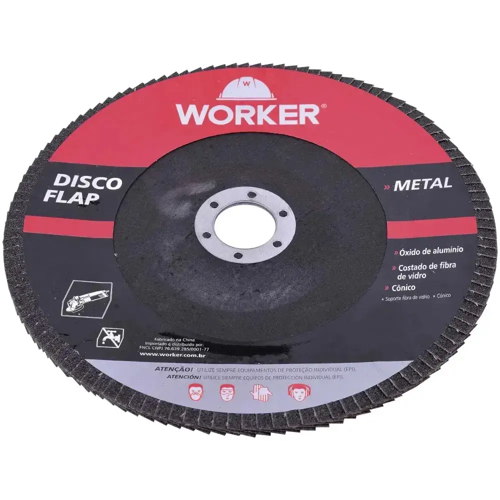 Disco flap reto G60 178 x 22,23MM metal Worker — fotografia 8