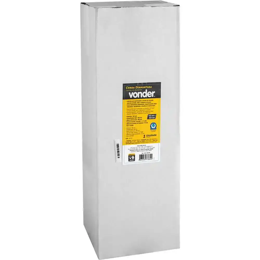 Coroa Diamantada 160mm x 450mm VONDER — fotografia 4
