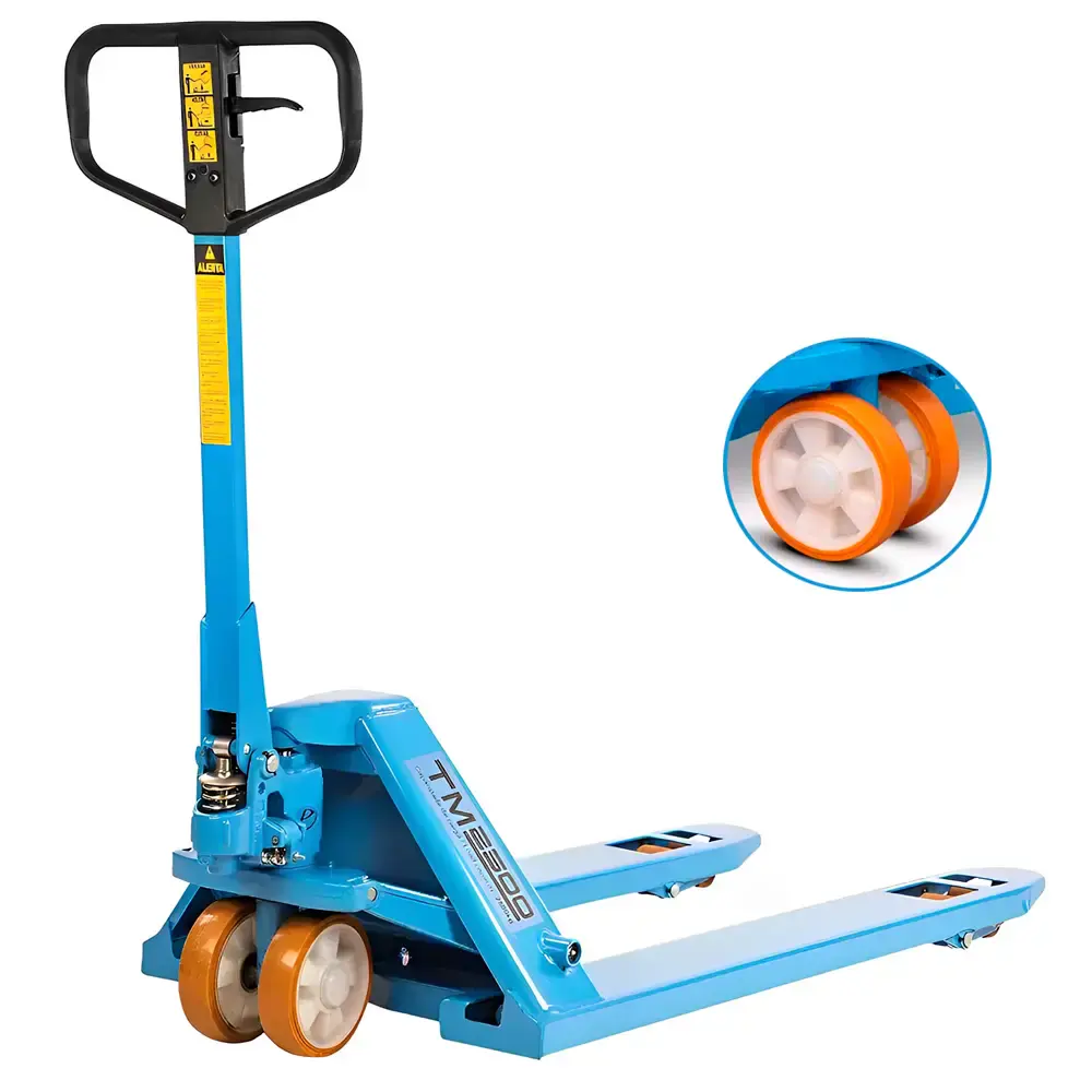 Paleteira transpalet manual 525 MM roda simples 2.500 KG TM2500 RSP Paletrans