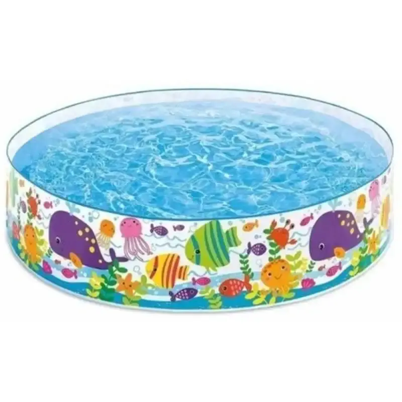 Kit natação piscina snapset 958L + boia braço + touca silicone + óculos espelhado proteção UV Intex — fotografia 2