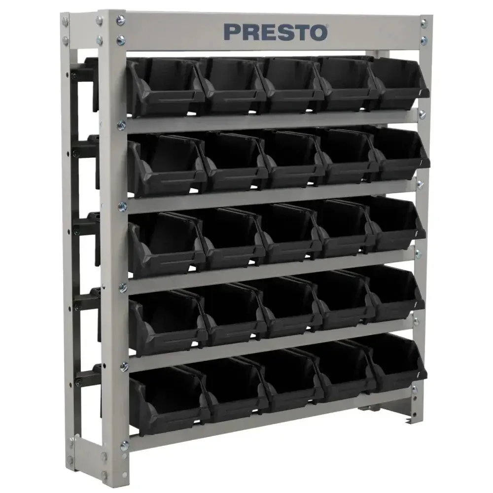 Estante organizadora preta 25 gavetas N°3 8338P Presto — fotografia 7