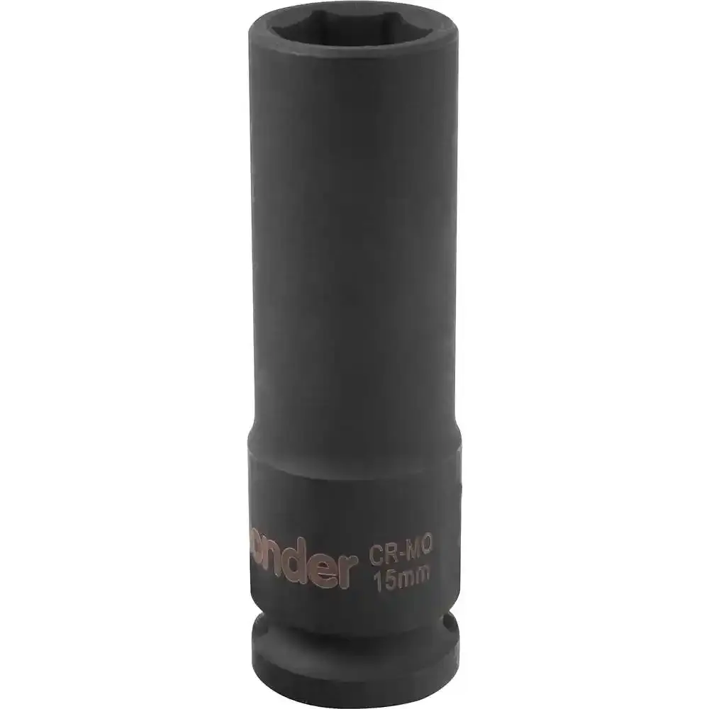 Soquete sextavado longo de impacto 15MM 1/2POL Vonder — fotografia 3