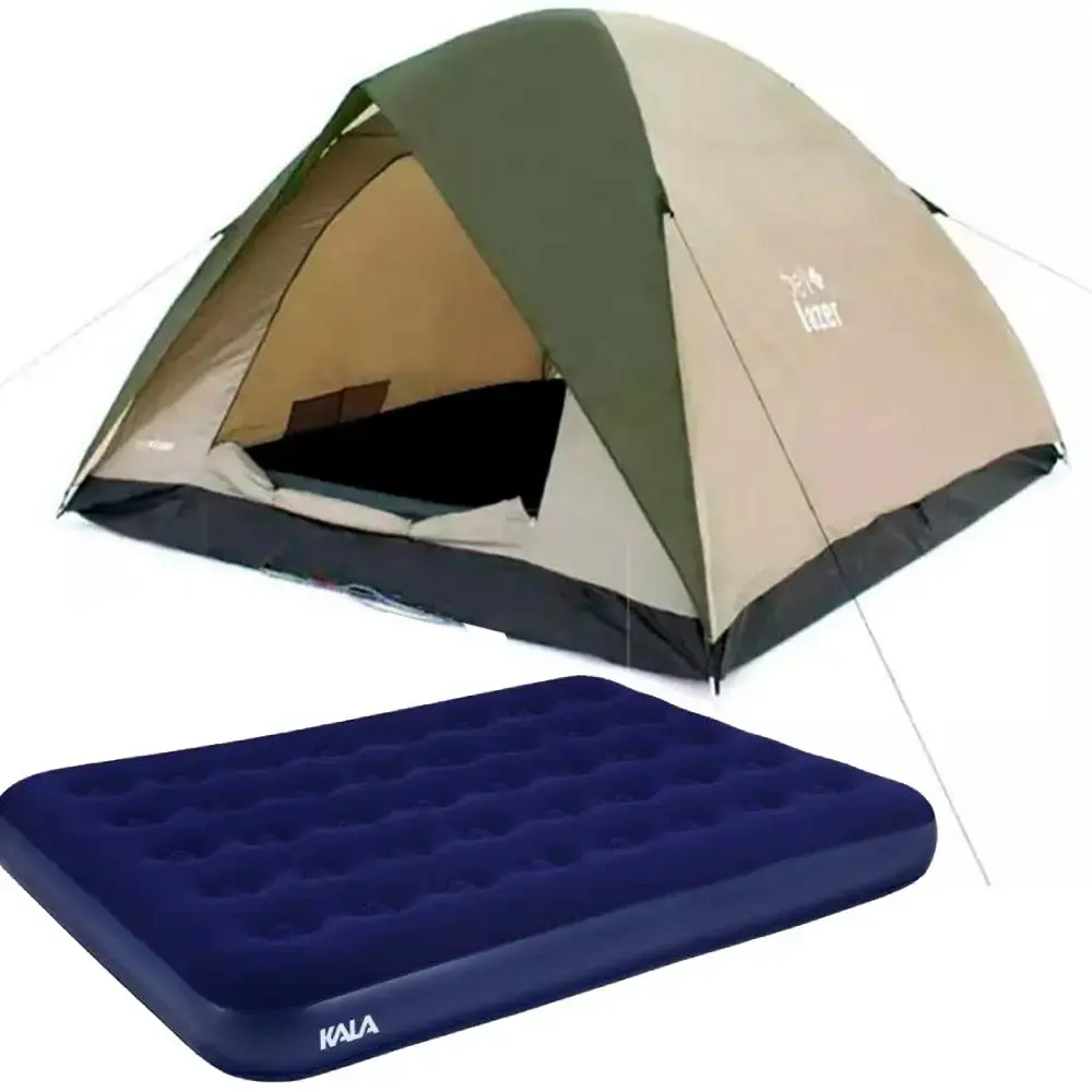 Barraca camping araguaia alta premium 5 pessoas + colchão casal kala BEL FIX