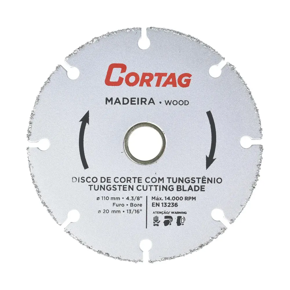 Disco de corte com tungstênio 110MMX20MM Cortag — fotografia de referência