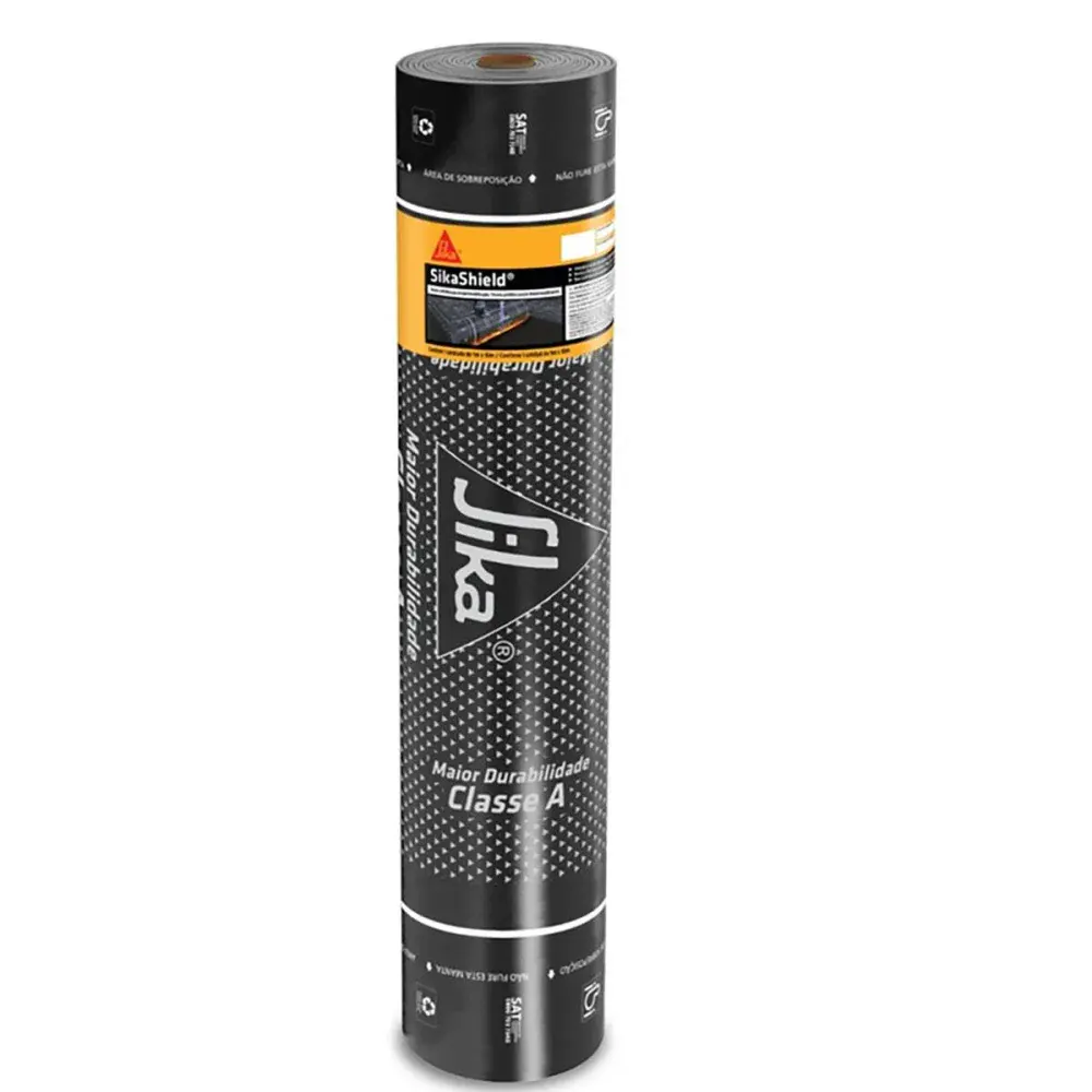 Manta asfáltica tipo i P44 3MM s/ alumínio Sika