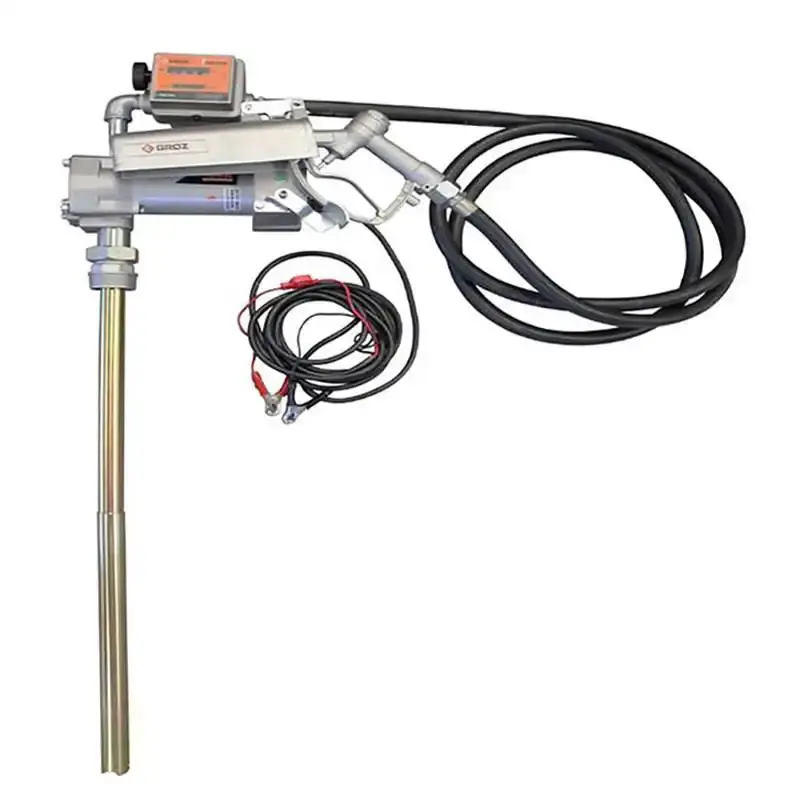 Bomba elétrica gasolina 12V 57 l/min com medidor e bico manual 7832 Bremen — fotografia de referência