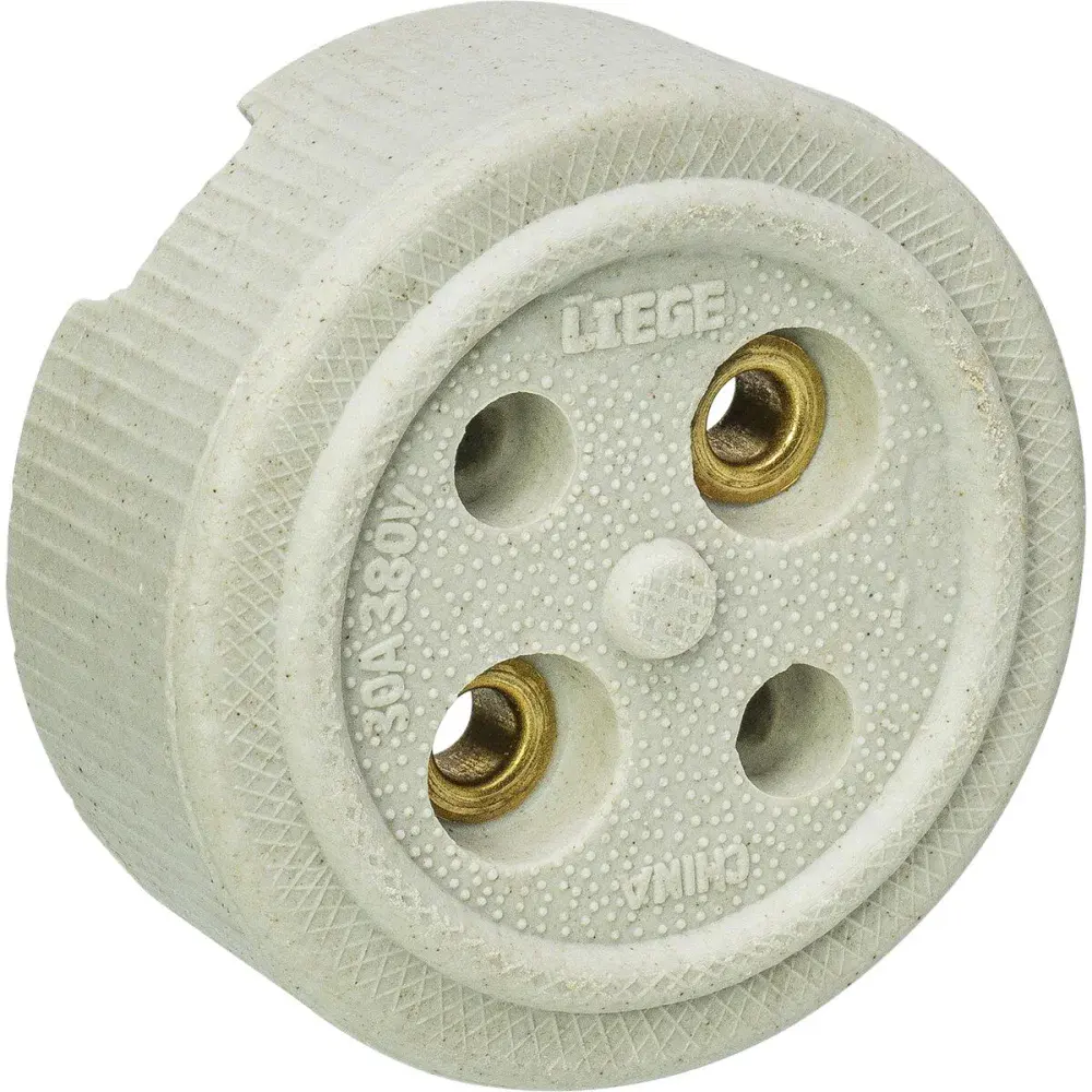 Tomada porcelana 2P 30A 380V Liege