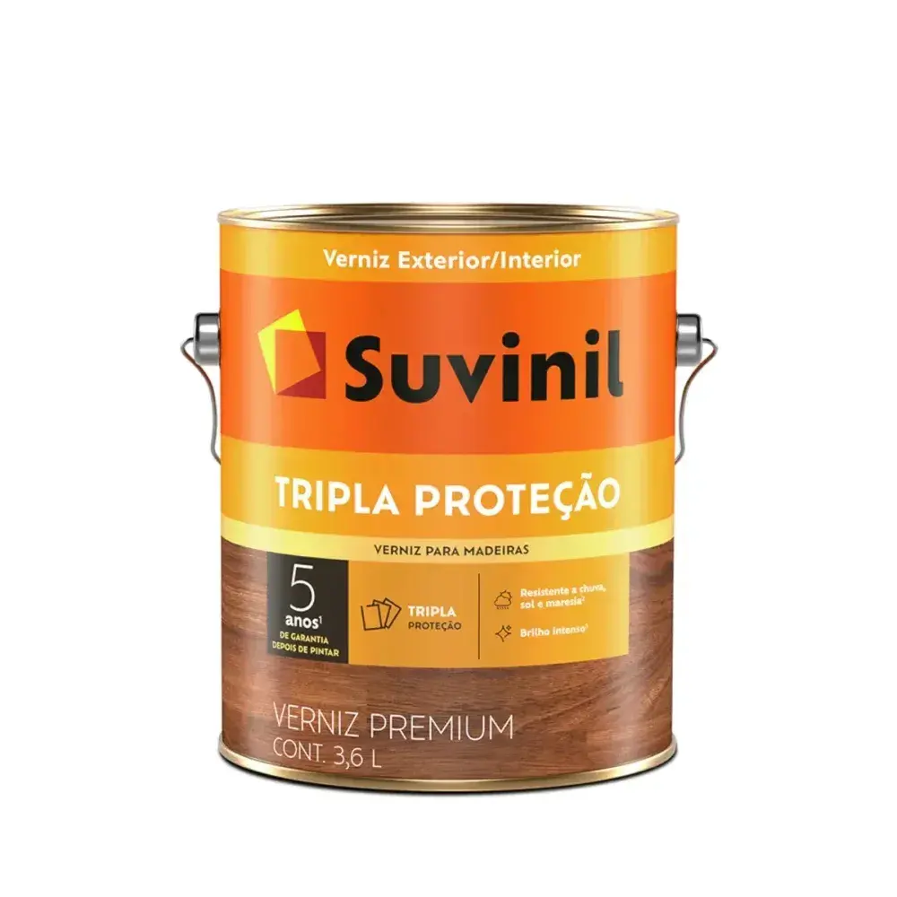 Verniz tripla proteção fosco natural 3,6L Suvinil — fotografia 2