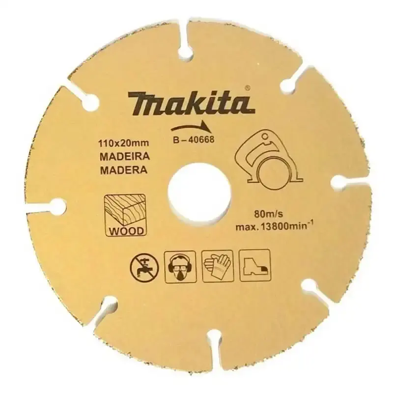 Disco de serra mármore para madeira 110X20 MM tungstênio B-40668 Makita — fotografia de referência