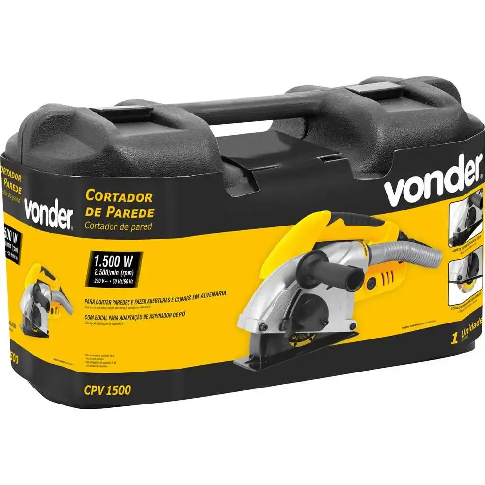 Cortadora de parede 1500W CPV 1500 Vonder 220 V — fotografia 2