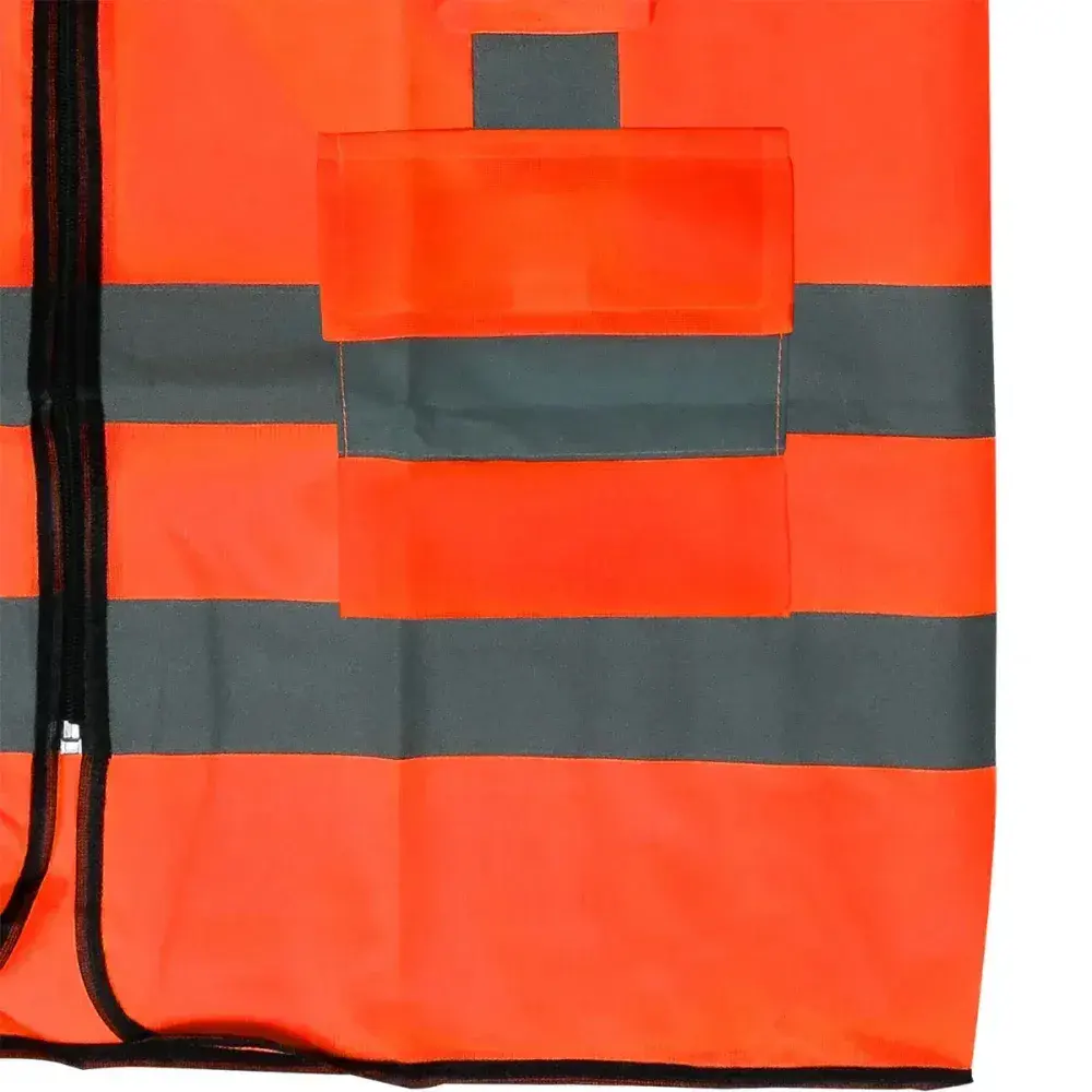 Colete refletivo laranja 4 bolsos tamanho g Worker — fotografia 10
