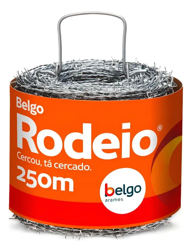 Arame farpado 1,60MM 250M rodeio Belgo