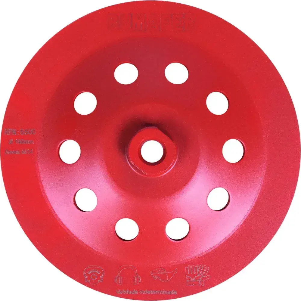 Rebolo diamantado turbo M14 180X20X5MM da Bumafer — fotografia 6