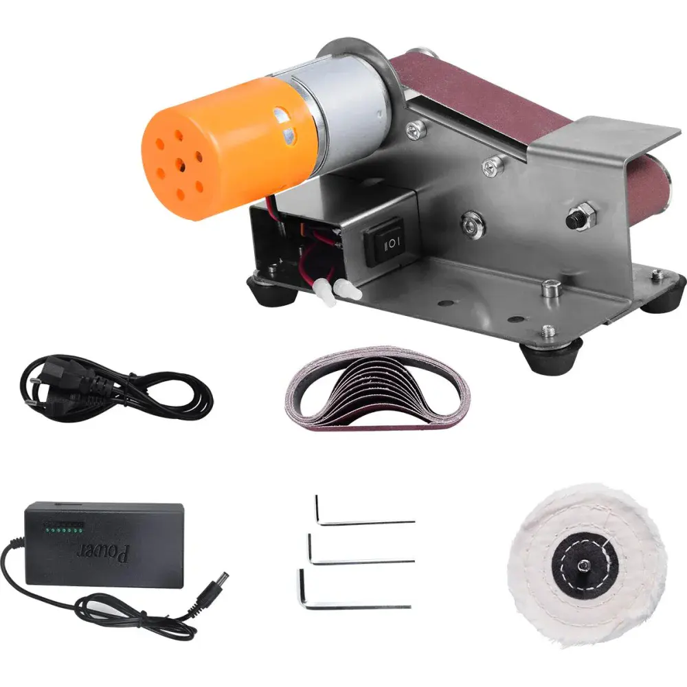 Mini lixadeira de cinta com 10 lixas 330X30MM 9000RPM biv Bumafer
