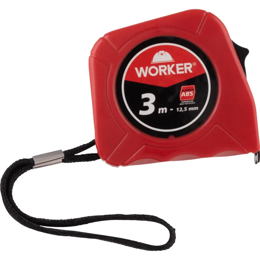 Trena abs 3M x 12,5MM vermelha Worker — fotografia de referência