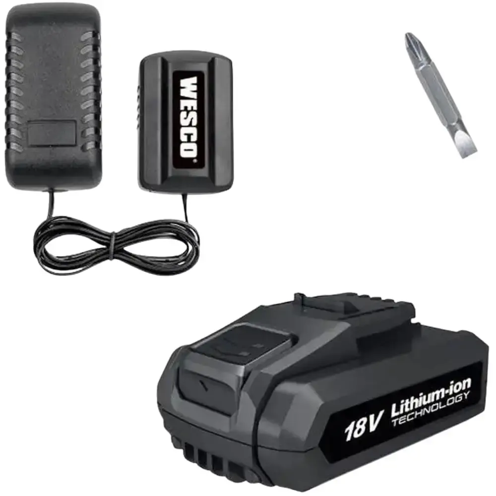 Parafusadeira e furadeira 18V com bateria e carregador martelete plus 18V WS2990.9 Wesco — fotografia 5