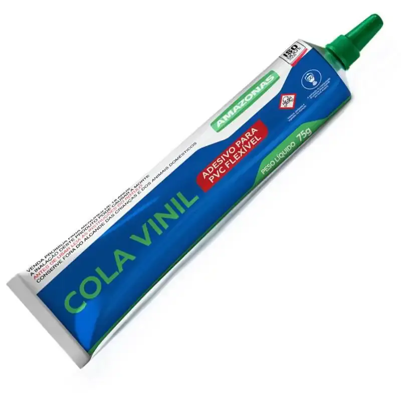 Cola viníl para PVC bisnaga 75 GR kit com 5 peças Amazonas — fotografia 2