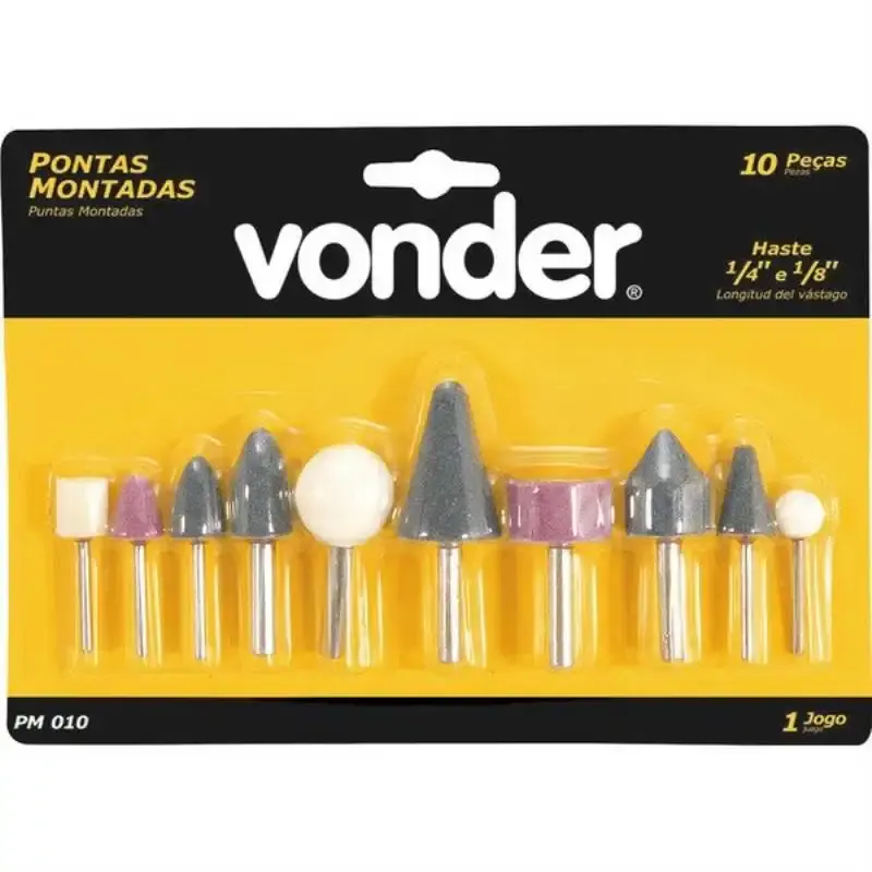 Jogo de pontas montadas com 10 peças PMV 010 Vonder — fotografia 2