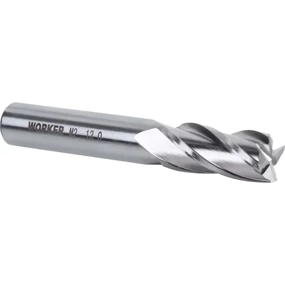 Fresa de topo reto aço rápido 13MM haste 12MM Worker — fotografia 8