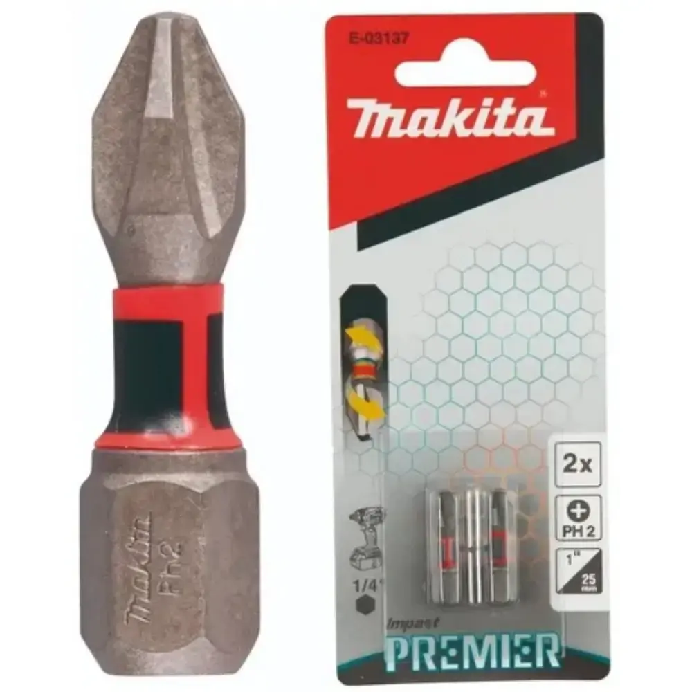 Bits de torção de impacto PH2 25MM com 2 unidades Makita — fotografia 4