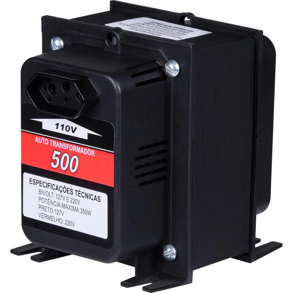 Autotransformador tripolar 500VA 350W biv kitec Importado