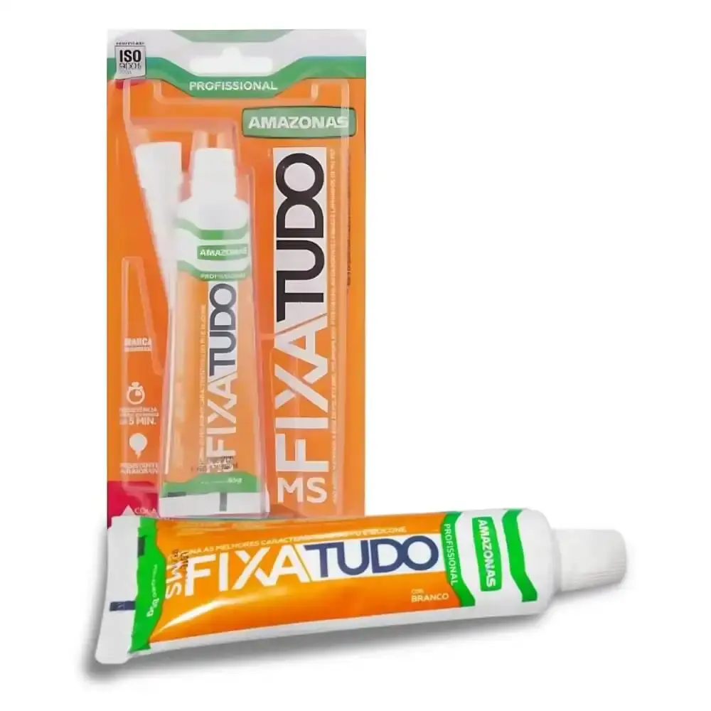 Silicone fixa tudo bisnaga 85 GR Amazonas — fotografia 3