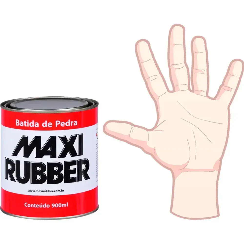 Batida de pedra preta 900ML maxi rubber — fotografia 7