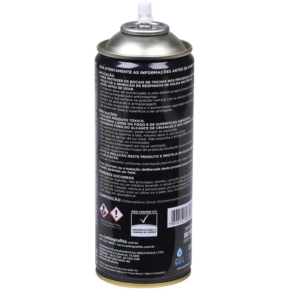 Spray anti respingo 300ML sem silicone Carbografite — fotografia 3