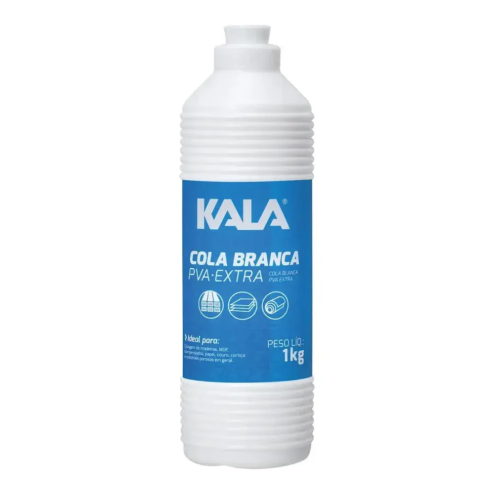 Cola branca pva extra 1KG Kala — fotografia 2