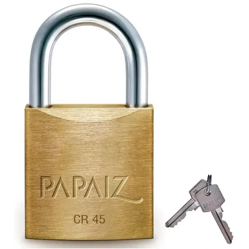 Cadeado standard latão CR 45 mesmo segredo Papaiz