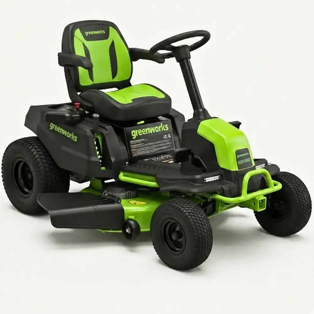 Trator cortador de grama a bateria 42 POL brushless 82V com 6 baterias 5.0AH e 3 carregadores Greenworks — fotografia 11